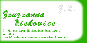 zsuzsanna miskovics business card